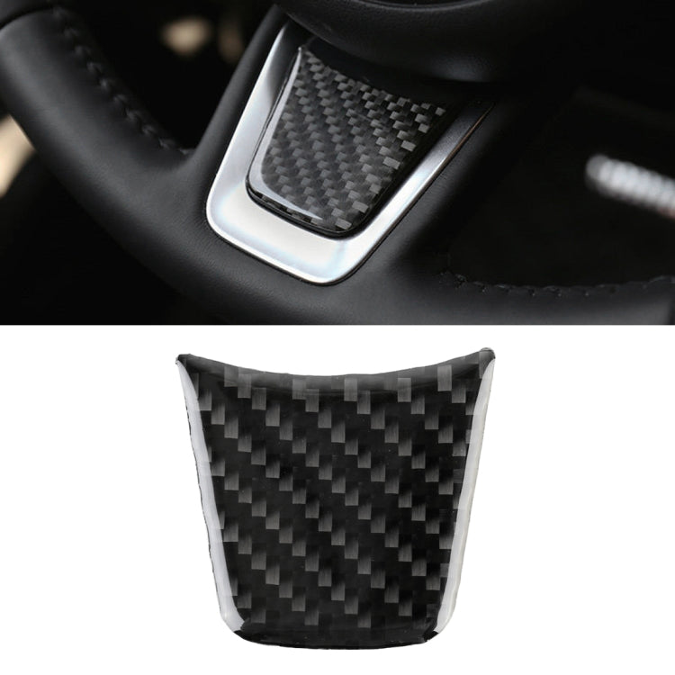 Carbon Fiber Car Steering Wheel Decorative Sticker for Jaguar F-PACE