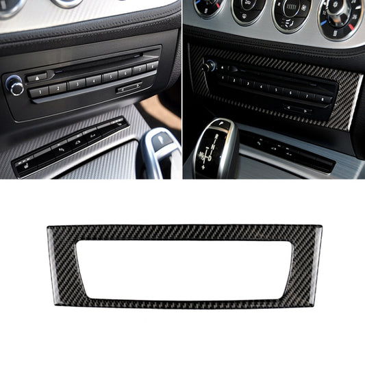 Car Carbon Fiber Central Control CD Panel Solid Color Decorative Sticker for BMW Z4 2009-2015