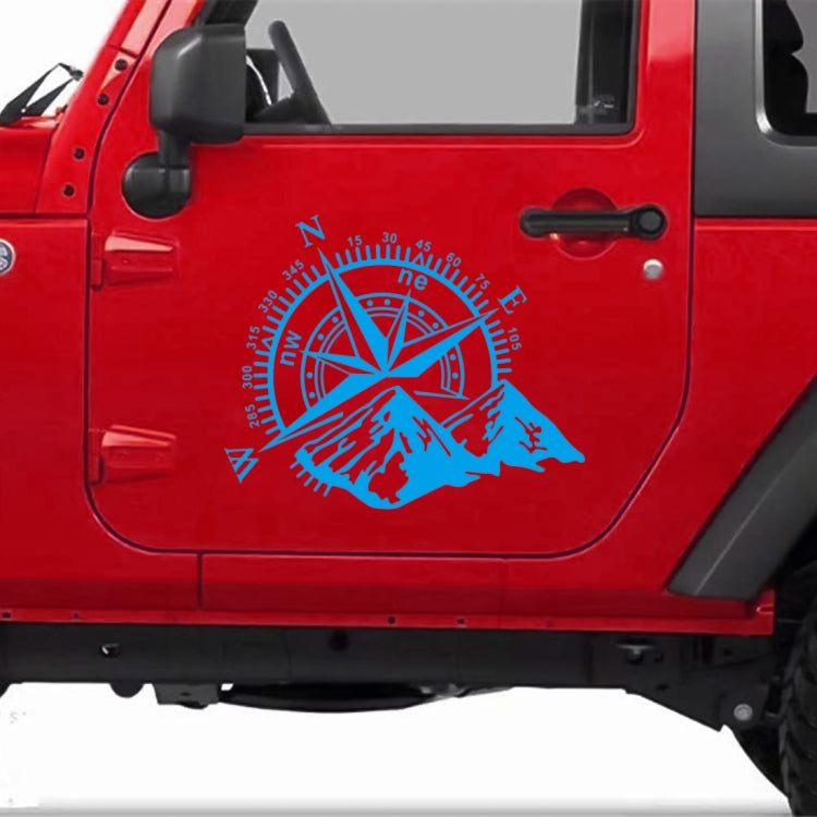 Car Styling Mountain Compass PVC Sticker Auto Decorative Sticker