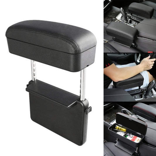 Universal Car PU Leather Wrapped Armrest Box Cushion Car Armrest Box Mat with Storage Box