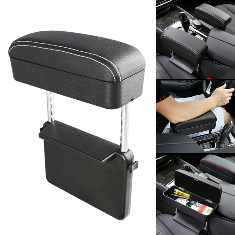 Universal Car PU Leather Wrapped Armrest Box Cushion Car Armrest Box Mat with Storage Box