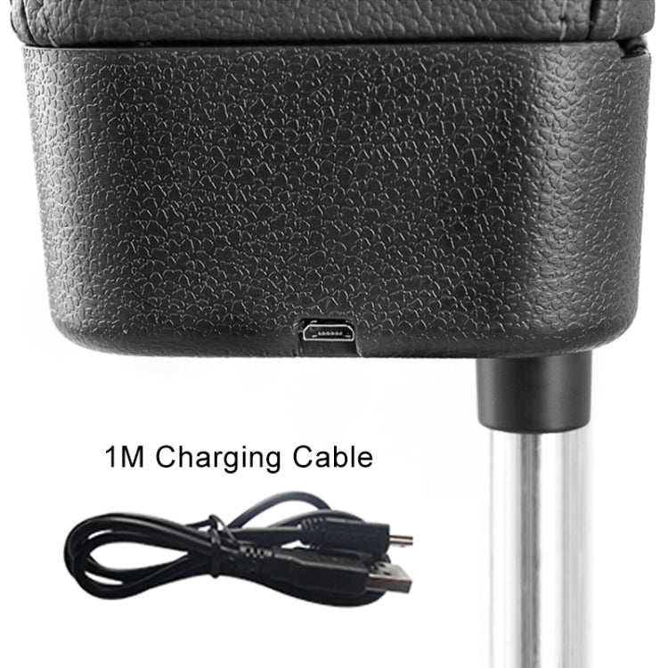 Universal Car Wireless Qi Standard Charger PU Leather Wrapped Armrest Box Cushion Car Armrest Box Mat with Storage Box