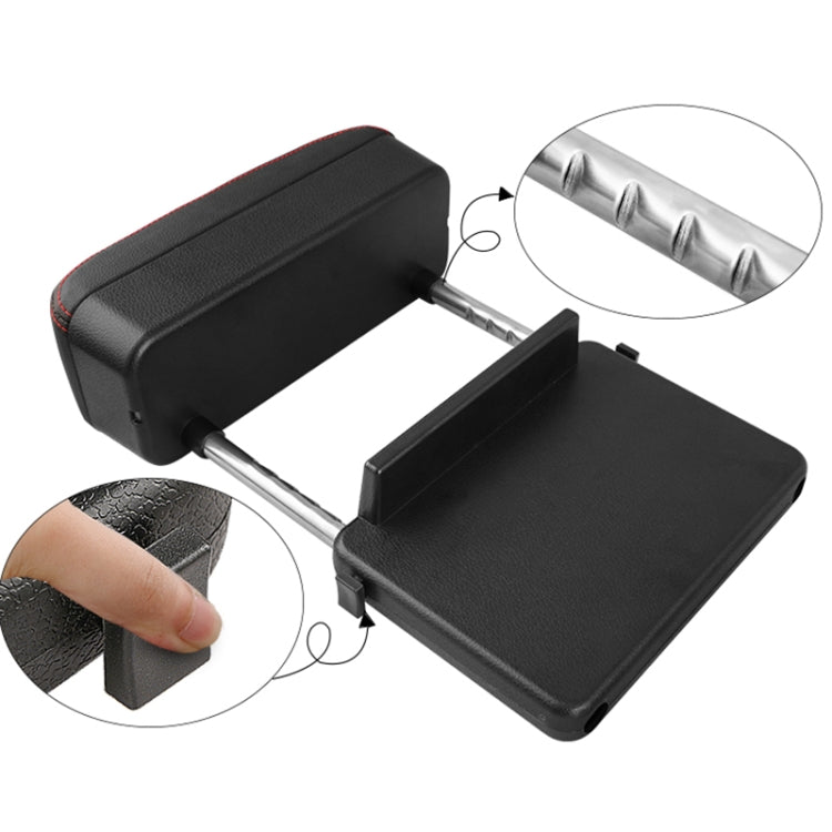 2 PCS Universal Car Wireless Qi Standard Charger PU Leather Wrapped Armrest Box Cushion Car Armrest Box Mat with Storage Box