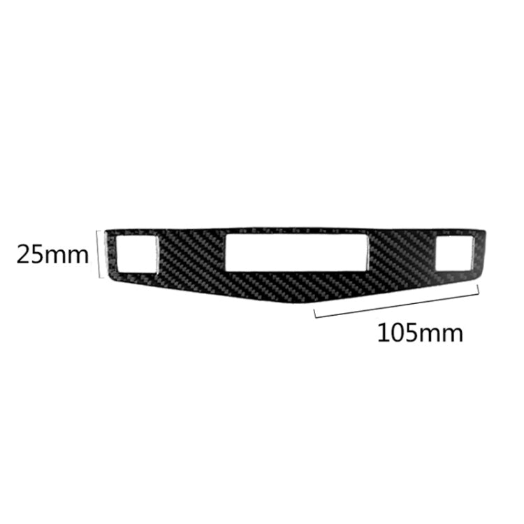 Car Carbon Fiber Center Console Panel Decorative Sticker for Mercedes-Benz W204 C Class 2007-2010