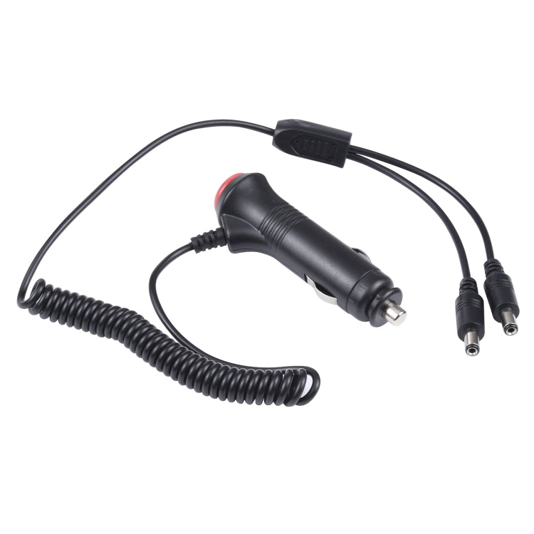 12-24V Car Cigarette Lighter Switch Plug to DC5.5x2.1mm Charger Spring Power Cable