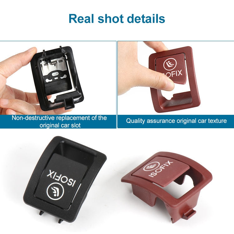 Car Rear Child ISOFIX Switch Seat Safety Cover 2059200513 for Mercedes-Benz W205 2015-2021, Left Driving