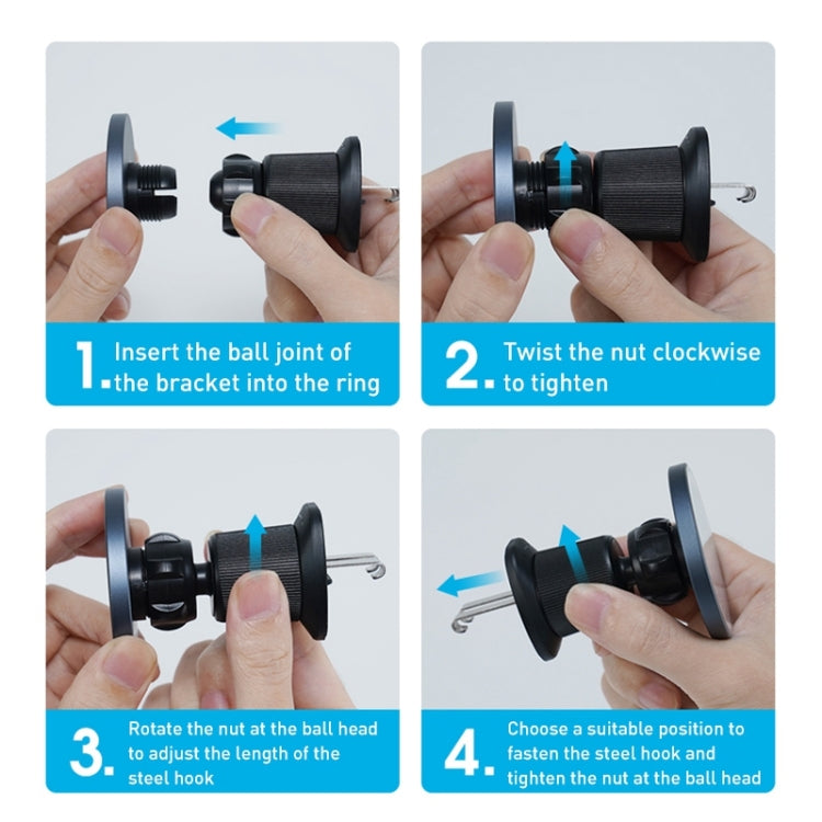 MOMAX MoVe Universal Transparent Magnetic Air Outlet Car Holder