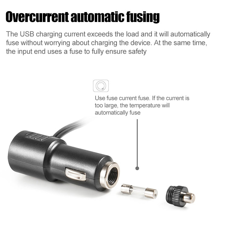 Cup Holder Car Charger Dual Cigarette Lighter 4USB Ports Charger Car MP3 Player