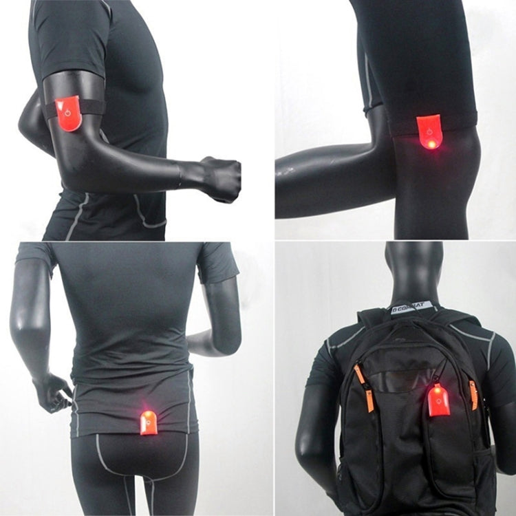 2 PCS Outdoor Night Running Safety Warning Light LED Illuminated Magnet Clip Light