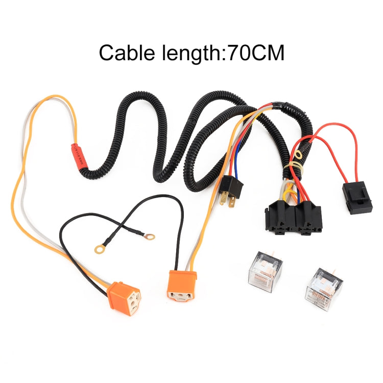 H4 Halogen Lamp Brightening Line, Cable Length: 70cm