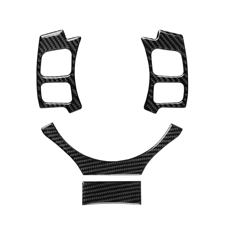 4 in 1 Car Carbon Fiber Steering Wheel Button Decorative Sticker for Lexus IS250 NX200 200t 300h, Left and Right Drive Universal