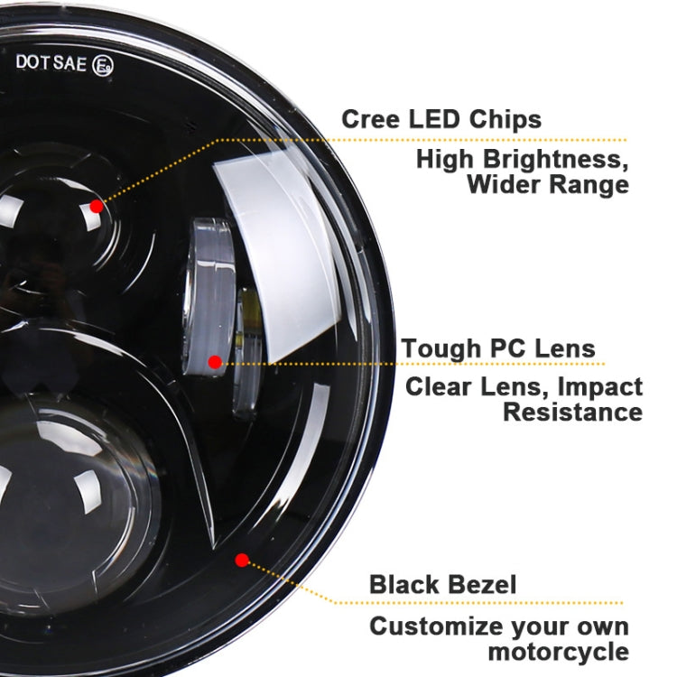 7 inch Round LED Motorcycle Headlight Modified Spotlight for Honda