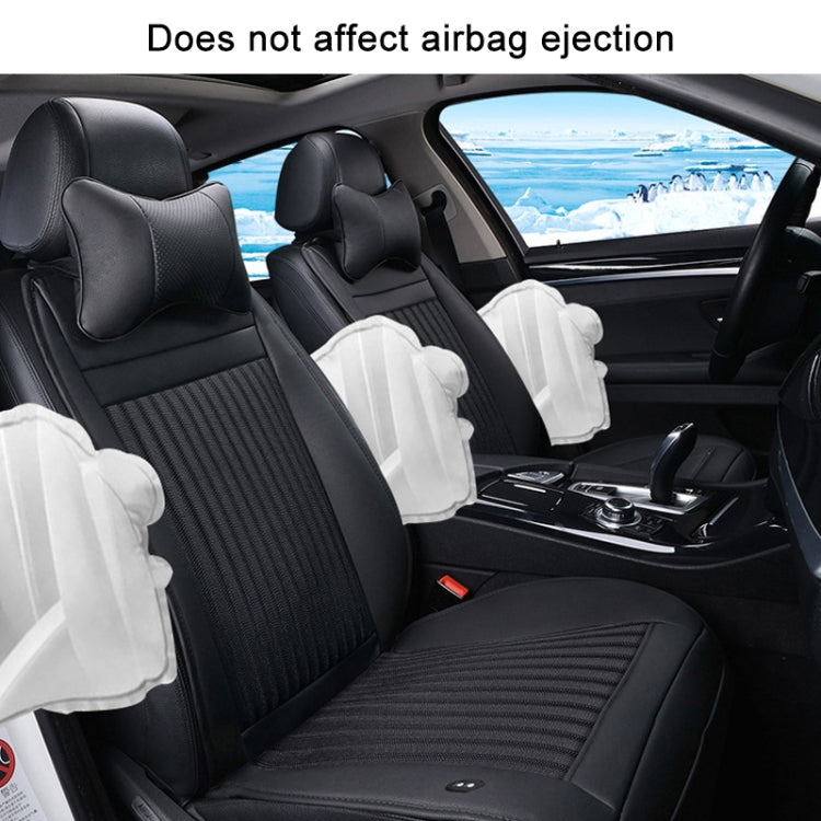 Car 12V Cushion Summer USB Breathable Ice Silk Seat Cover, Eight Fans + Ventilation and Refrigeration