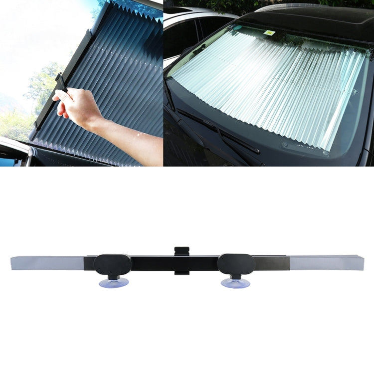 Car Sucker Suction Cups Retractable Windshield Sun Shade Block Sunshade Cover for Solar UV Protect, Size: 65cm