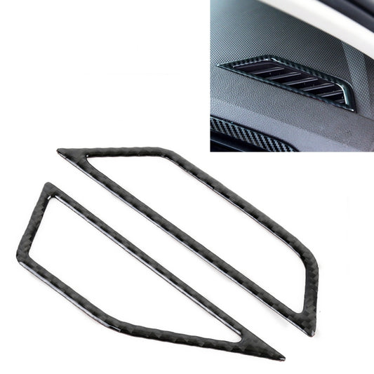 Car Carbon Fiber Dashboard Air Outlet Frame Decorative Sticker for Volkswagen Tiguan L 2019-2021