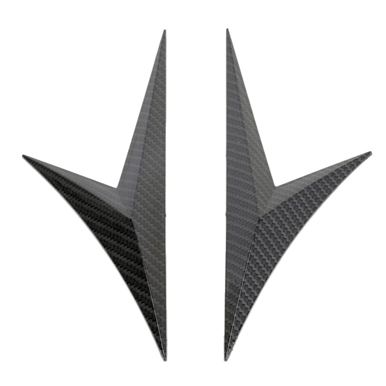 Modified Fender Side Wing Sticker Blade Side Shark Gill Car Body Decorative Sticker for Honda 10th Generation Civic, Carbon Fiber