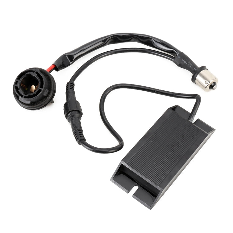 2 PCS 1156 / BAU15S DC12V 50W 6 Ohms Turn Signal / Reversing Light / Brake Light Split Dual Resistance Decoder