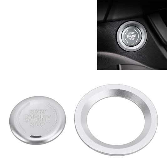 Car Engine Start Key Push Button Ring Trim Metal Sticker Decoration for Cadillac CT5 CT4 XT4 XT6 / Chevrolet Silverado