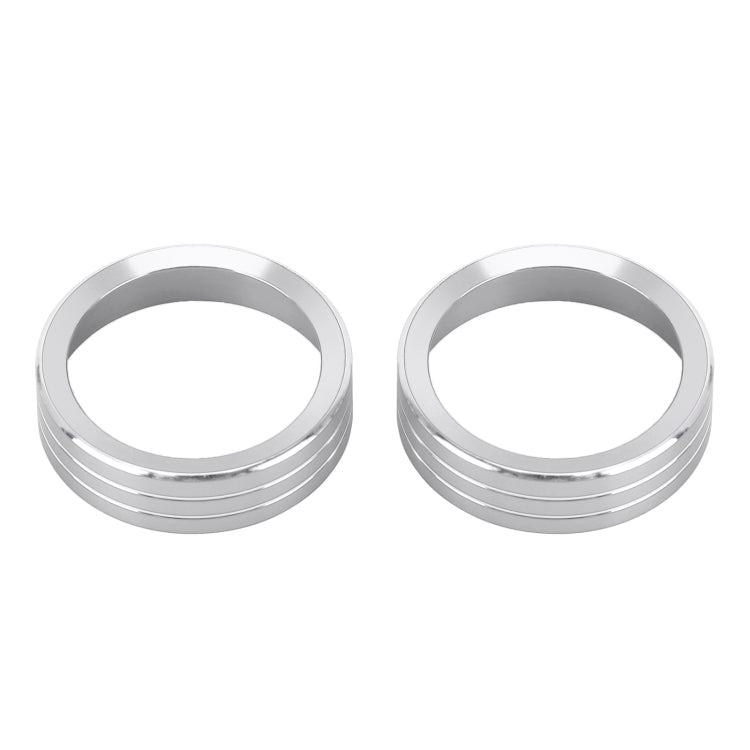 2 PCS Car Metal Air Conditioner Knob Case for Nissan X-TRAIL