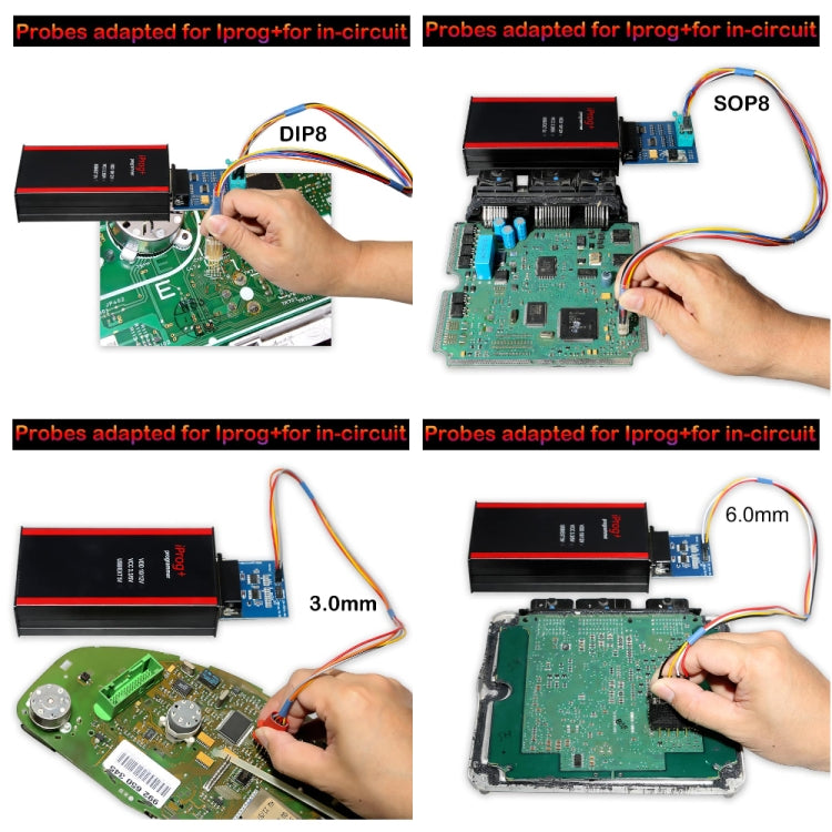 9 in 1 Probes Adapters for Iprog+ and Xprog-m for In-circuit