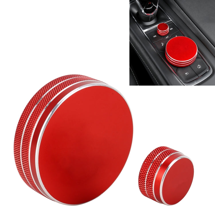 2 PCS Car Metal Central Control Knob Case for Cadillac