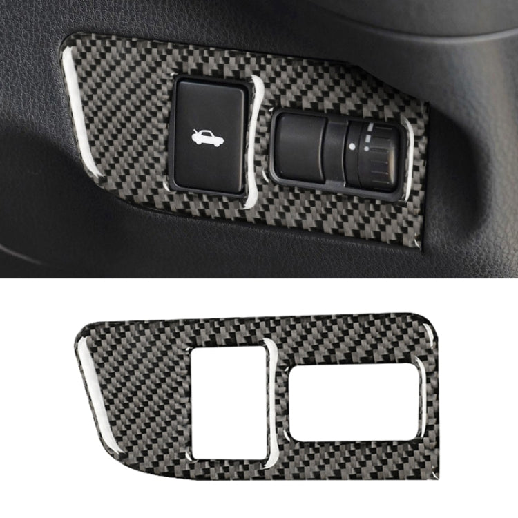 Car Carbon Fiber Trunk Switch Decorative Sticker for Subaru BRZ / Toyota 86 2013-2017, Right Drive