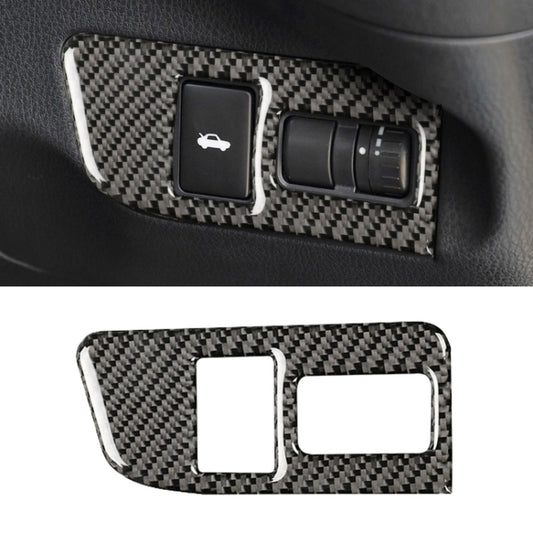 Car Carbon Fiber Trunk Switch Decorative Sticker for Subaru BRZ / Toyota 86 2013-2017, Right Drive