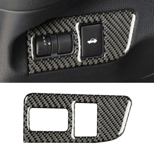Car Carbon Fiber Trunk Switch Decorative Sticker for Subaru BRZ / Toyota 86 2013-2017, Left Drive