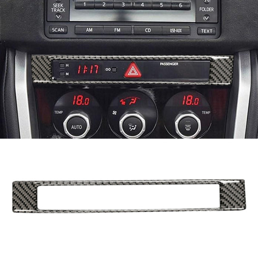 Car Carbon Fiber Central Control Clock Decorative Sticker for Subaru BRZ / Toyota 86 2013-2017, Left and Right Drive Universal