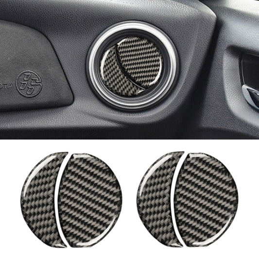 Car Carbon Fiber Central Control Air Outlet Decorative Sticker for Subaru BRZ / Toyota 86 2013-2020, Left and Right Drive Universal