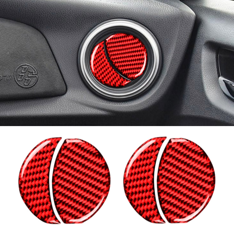 Car Carbon Fiber Central Control Air Outlet Decorative Sticker for Subaru BRZ / Toyota 86 2013-2020, Left and Right Drive Universal