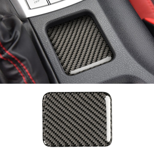 Car Carbon Fiber Seat Heating Panel Decorative Sticker for Subaru BRZ / Toyota 86 2013-2019, Left and Right Drive Universal without Hole