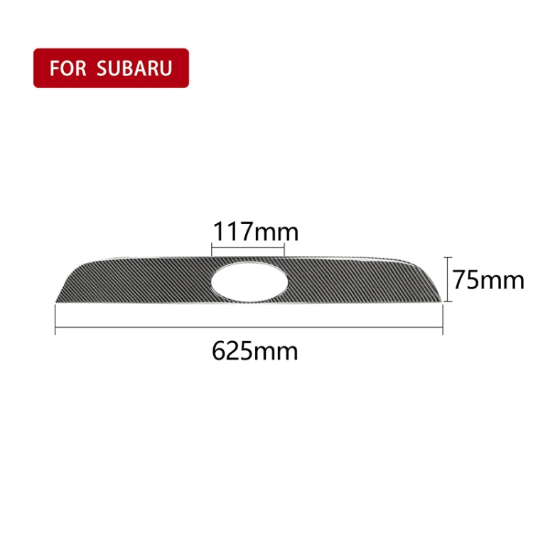 Car Carbon Fiber Rear Logo Decorative Strip for Subaru BRZ / Toyota 86 2013-2020, Left and Right Drive Universal