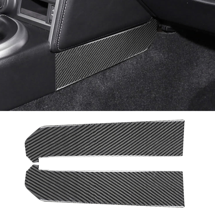 Car Carbon Fiber Central Control Side Gear Position Decorative Sticker for Subaru BRZ / Toyota 86 2013-2020, Left and Right Drive Universal