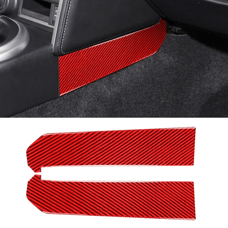 Car Carbon Fiber Central Control Side Gear Position Decorative Sticker for Subaru BRZ / Toyota 86 2013-2020, Left and Right Drive Universal