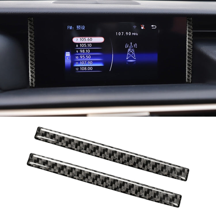 Car Carbon Fiber Navigation Decorative Sticker for Lexus IS250 2013-, Left Drive