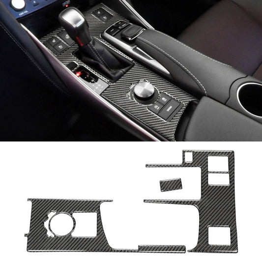 Car Carbon Fiber Gear Position Panel Decorative Sticker for Lexus IS250 2013-, Left Drive A Style