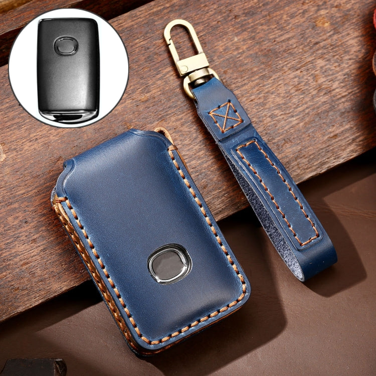 Hallmo Car Cowhide Leather Key Protective Cover Key Case for New Mazda Axela