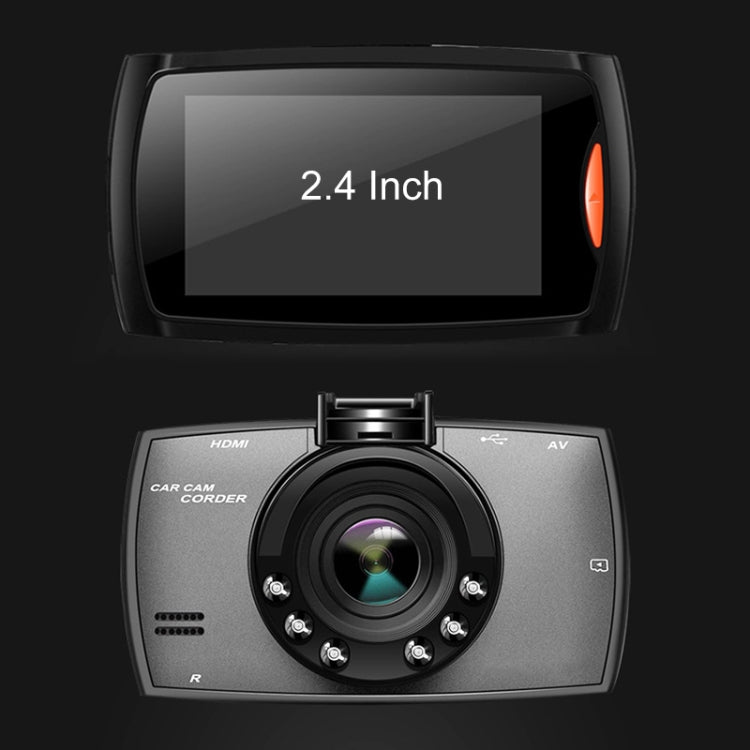 G30 2.4 inch Car 480P Single Recording Driving Recorder DVR Support Parking Monitoring / Loop Recording