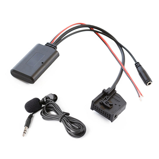 Car MFD2 RNS2 18PIN Bluetooth Music AUX Audio Cable + MIC for Audi / Volkswagen / Skoda