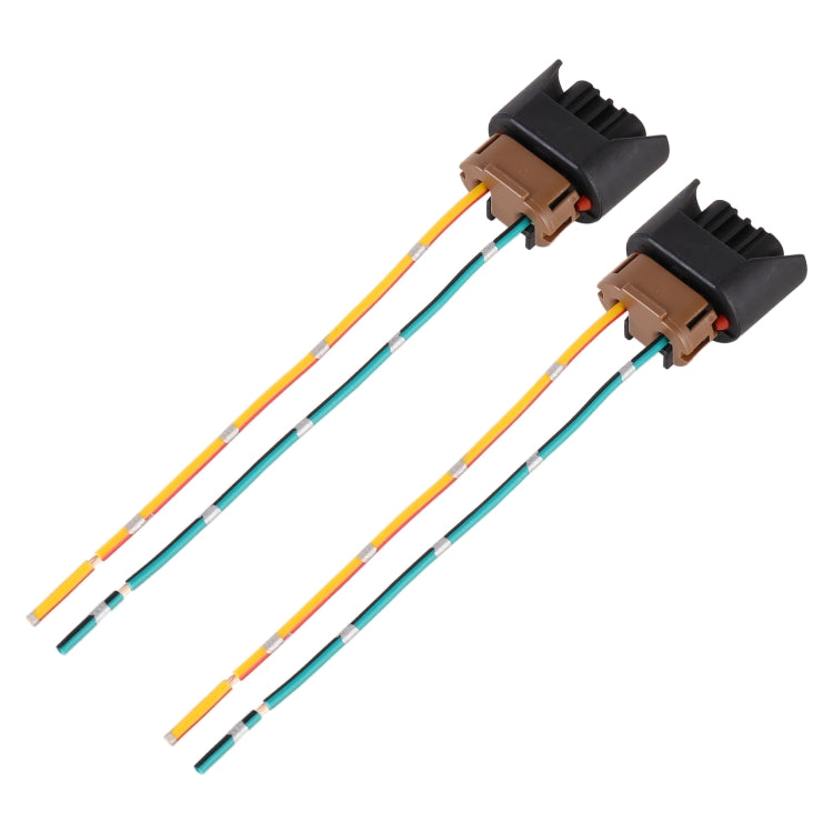 1 Pair 9005 Bulb Holder Base Female Socket with Cable for Toyota