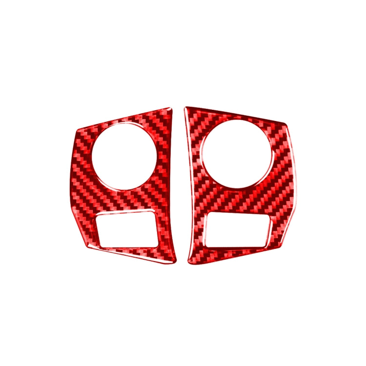 2 PCS / Set Carbon Fiber Car Steering Wheel Button Frame Decorative Sticker for Toyota Corolla 2014-2018,Left and Right Drive Universal