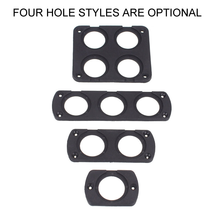 5 PCS 2-Hole Car Modified USB Charging Voltmeter Cigarette Lighter Panel