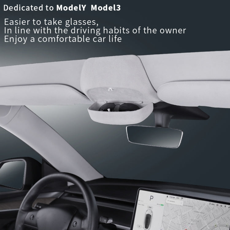 Car Ordinary Version Sunglasses Storage Box for Tesla Model 3 2019-2023