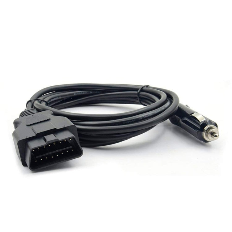OBD II Car ECU Emergency Power Supply Cable Memory Saver with Alligator Clip-On Cigarette Lighter Power Socket