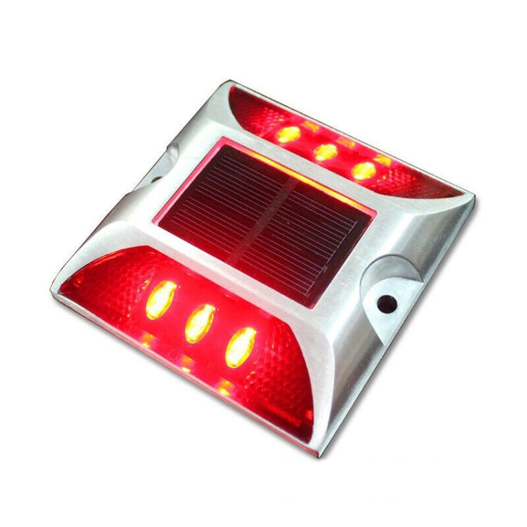 Solar Square Road Stud Light Car Guidance Light Road Deceleration Light, Flashing Bright Version