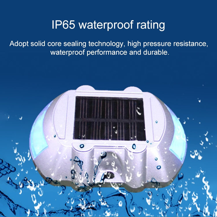 Solar Horseshoe Road Stud Light Car Guidance Light Road Deceleration Light, Flashing Bright Version