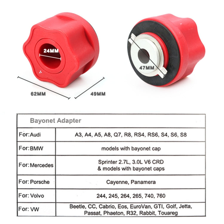 Car Engine Oil Change Tool Replacement Funnel Injector for Audi / BMW / Benz / Volkswagen / Porsche
