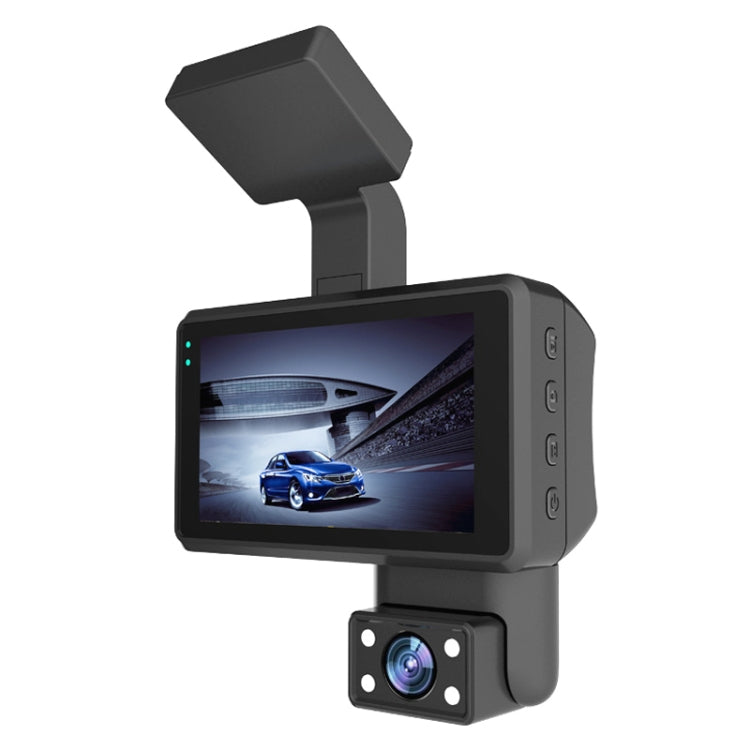 Front and Inner Dual Camera HD Infrared Night Vision Car Dash Cam Driving Recorder