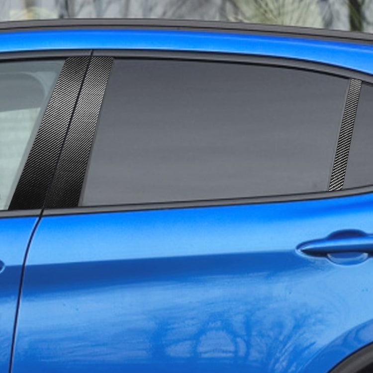 For Alfa Romeo Giulia Carbon Fiber Car B / C / Middle Pillar Door Window Decorative Sticker,Left and Right Drive Universal